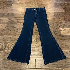 Free People Dark Blue Flare Jeans